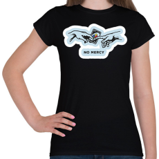 PRINTFASHION UNO No Mercy - Női póló - Fekete