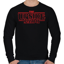 PRINTFASHION Upside Down - Férfi pulóver - Fekete férfi pulóver, kardigán
