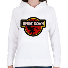 PRINTFASHION Upside Down - Női kapucnis pulóver - Fehér