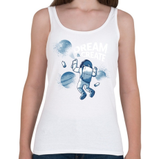 PRINTFASHION Űr graffiti - Női atléta - Fehér