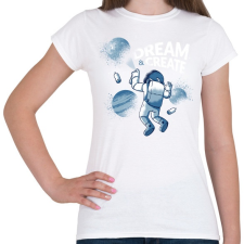 PRINTFASHION Űr graffiti - Női póló - Fehér női póló