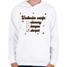 PRINTFASHION Uralkodás szintje - Gyerek kapucnis pulóver - Fehér gyerek pulóver, kardigán