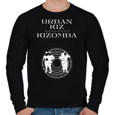 PRINTFASHION Urbankiz Kizomba dancer S0202 white - Férfi pulóver - Fekete