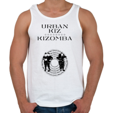 PRINTFASHION Urbankiz Kizomba dancer S0203 black - Férfi atléta - Fehér