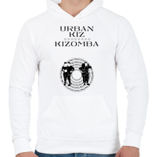 PRINTFASHION Urbankiz Kizomba dancer S0203 black - Férfi kapucnis pulóver - Fehér férfi pulóver, kardigán