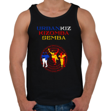 PRINTFASHION UrbanKiz Kizomba Semba táncos S0201-forBlack - Férfi atléta - Fekete atléta, trikó