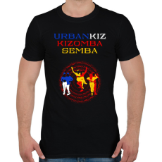 PRINTFASHION UrbanKiz Kizomba Semba táncos S0201-forBlack - Férfi póló - Fekete