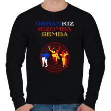 PRINTFASHION UrbanKiz Kizomba Semba táncos S0201-forBlack - Férfi pulóver - Fekete férfi pulóver, kardigán