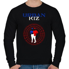 PRINTFASHION UrbanKiz táncos S0201-forBlack - Férfi pulóver - Fekete