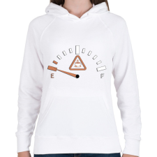 PRINTFASHION Üres a tank - Női kapucnis pulóver - Fehér női pulóver, kardigán