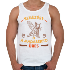 PRINTFASHION Üres madáretető - Férfi atléta - Fehér