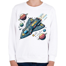 PRINTFASHION Ürhajó - Gyerek pulóver - Fehér gyerek pulóver, kardigán