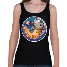 PRINTFASHION Űrhajós axolotl - Női atléta - Fekete