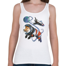 PRINTFASHION Űrhajós corgi - Női atléta - Fehér