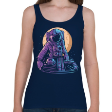 PRINTFASHION Űrhajós DJ - Női atléta - Sötétkék