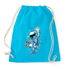 PRINTFASHION Űrhajós és a delfin - Sportzsák, Tornazsák - Surf blue tornazsák