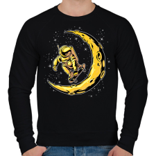 PRINTFASHION Űrhajós  - Férfi pulóver - Fekete férfi pulóver, kardigán