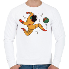 PRINTFASHION Űrhajós focista - Férfi pulóver - Fehér női pulóver, kardigán