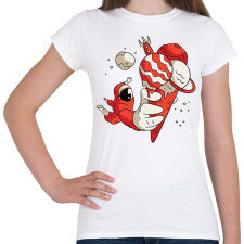 PRINTFASHION Űrhajós jégkrém - Női póló - Fehér női póló