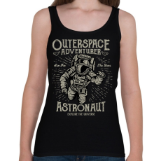 PRINTFASHION Űrhajós kaland - Női atléta - Fekete