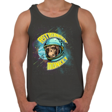PRINTFASHION Űrhajós majom - Férfi atléta - Sötétszürke
