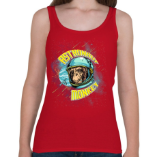 PRINTFASHION Űrhajós majom - Női atléta - Cseresznyepiros