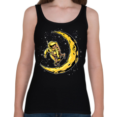 PRINTFASHION Űrhajós  - Női atléta - Fekete