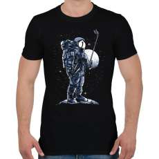 PRINTFASHION Űrhajós szelfi - Férfi póló - Fekete