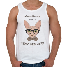 PRINTFASHION Úri macskám van 2  - Férfi atléta - Fehér