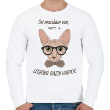PRINTFASHION Úri macskám van 2 - Férfi pulóver - Fehér női pulóver, kardigán
