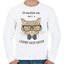 PRINTFASHION Úri macskám van - Férfi pulóver - Fehér női pulóver, kardigán