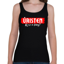 PRINTFASHION Úristen Ki Ez A Lány?  - Női atléta - Fekete női trikó