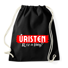 PRINTFASHION Úristen Ki Ez A Lány?  - Sportzsák, Tornazsák - Fekete tornazsák