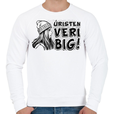 PRINTFASHION Úristen veri big - Férfi pulóver - Fehér