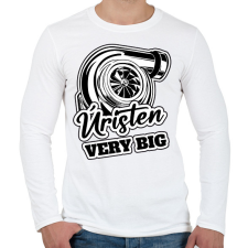 PRINTFASHION Úristen Very Big - Férfi hosszú ujjú póló - Fehér férfi póló