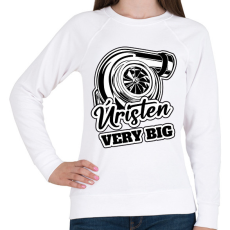 PRINTFASHION Úristen Very Big - Női pulóver - Fehér