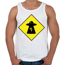 PRINTFASHION Űrlény - Férfi atléta - Fehér