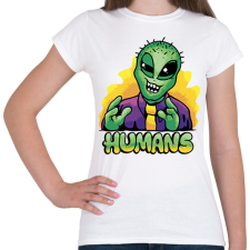 PRINTFASHION Űrlény mém - Női póló - Fehér női póló