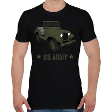 PRINTFASHION us army - Férfi póló - Fekete