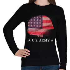 PRINTFASHION US ARMY - Női pulóver - Fekete női pulóver, kardigán