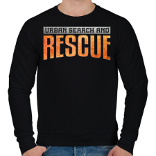 PRINTFASHION US&Rescue - Férfi pulóver - Fekete férfi pulóver, kardigán