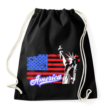 PRINTFASHION usa liberty - Sportzsák, Tornazsák - Fekete tornazsák