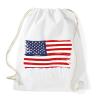 PRINTFASHION USA zászló - Sportzsák, Tornazsák - Fehér