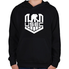 PRINTFASHION USEC - Escape from Tarkov - Gyerek kapucnis pulóver - Fekete gyerek pulóver, kardigán