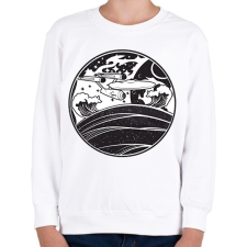 PRINTFASHION USS enterprise - Gyerek pulóver - Fehér gyerek pulóver, kardigán