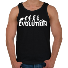 PRINTFASHION Úszás evolúció - Férfi atléta - Fekete atléta, trikó
