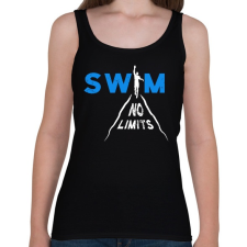 PRINTFASHION Úszás - Női atléta - Fekete női trikó