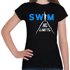 PRINTFASHION Úszás - Női póló - Fekete női póló
