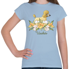 PRINTFASHION Uszkár - Női póló - Világoskék női póló