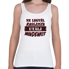 PRINTFASHION Utálj mindenkit - Női atléta - Fehér női trikó